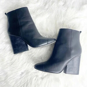 Tory Burch Womens Grove Leather Ankle Booties Size 8.5